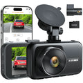4K Dash Cam Front and Rear 3 Inch Dual Dash Camera, with 1080P Waterproof Car Camera, Loop Recording, G-Sensor, Night Vision, Parking Monitor, WDR