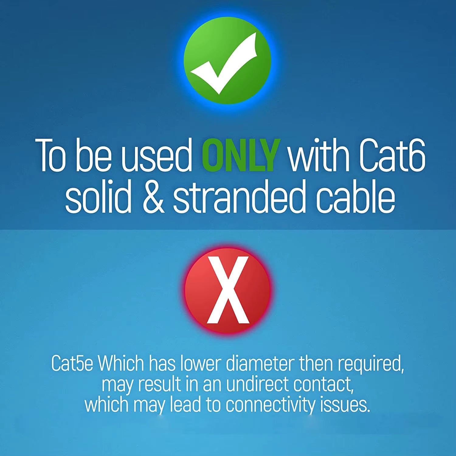 50PCS RJ45 Cat6 Pass through Connectors, Assorted Colors EZ to Crimp Modular Plug for Solid or Stranded UTP Network Cable
